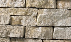 A grey and tan stone veneer with a rustic appearance perfect for any hardscape idea on the exterior or interior of any home or landscape.