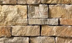 A tan and grey stone veneer perfect for any hardscape idea on the exterior or interior of any home or landscape.