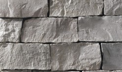 A grey stone veneer perfect for any hardscape idea on the exterior or interior of any home or landscape.