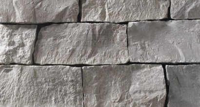 A grey stone veneer perfect for any hardscape idea on the exterior or interior of any home or landscape.