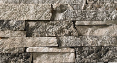 a light to dark grey stone perfect for use in a fireplace or for those looking for that dry-stack look.