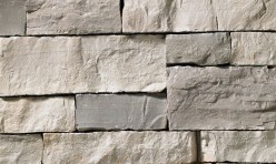 A grey stone veneer with a cool hue perfect for any hardscape idea on the exterior or interior of any home or landscape