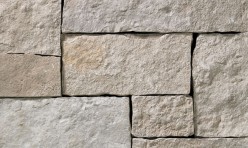 A light grey stone veneer with very subtle tan accents and a few sparse rosy hues perfect for any hardscape idea on the exterior or interior of any home or landscape.