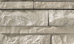 A light, neutral grey stone veneer perfect for any hardscape idea on the exterior or interior of any home or landscape.