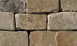 A tumbled brown and grey stone veneer perfect for any hardscape idea on the exterior or interior of any home or landscape.