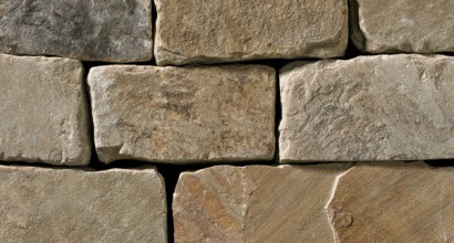 A tumbled brown and grey stone veneer perfect for any hardscape idea on the exterior or interior of any home or landscape.