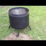 alternative legs for a DIY washing machine drum fire pit.