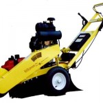 a stump grinder.