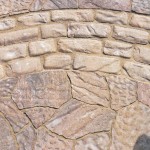 A close-up of Belgard's Mega Arbel and Old World pavers.