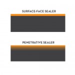 Surface-face sealer and penetrative sealer comparison.